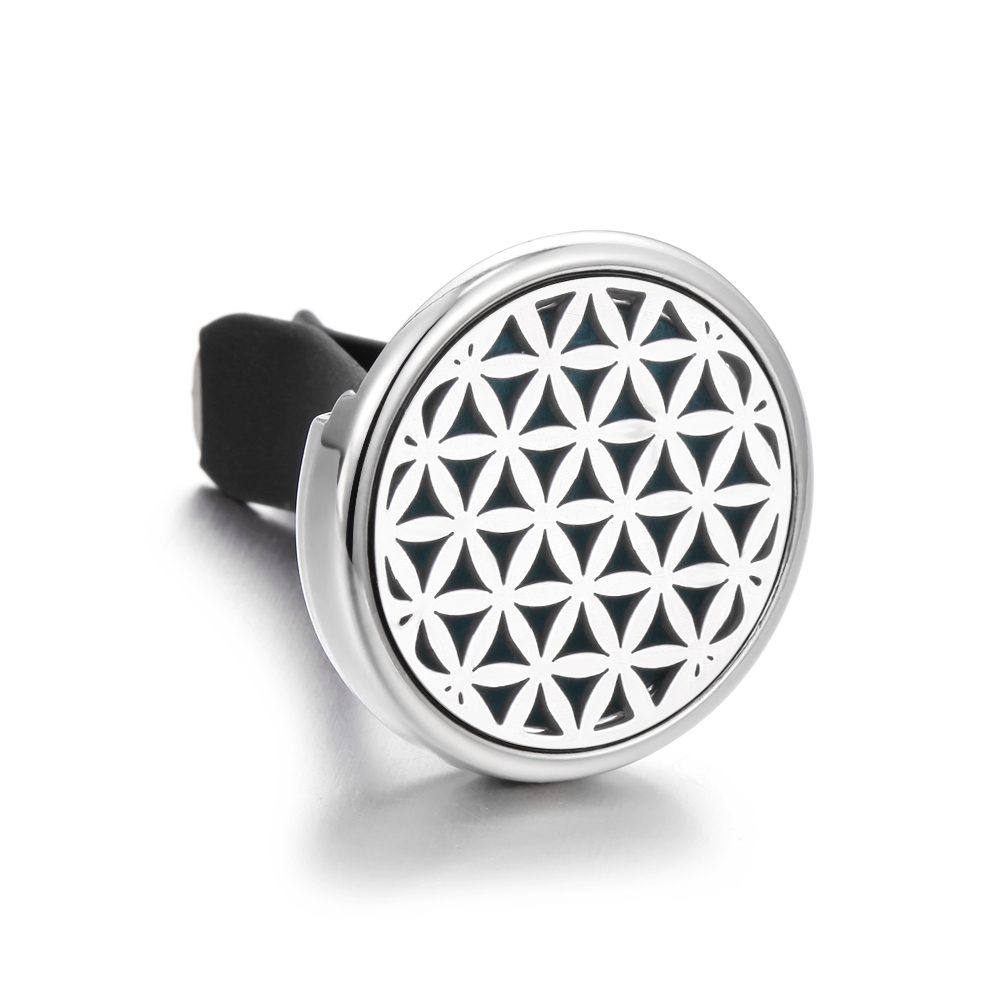 Clip Voiture Diffuseur d’huiles essentielles – Fleur de Vie